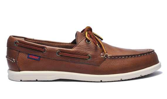 Mens Naples Leather Boat Shoe Dk Brown - Mens Sebago® Shoes