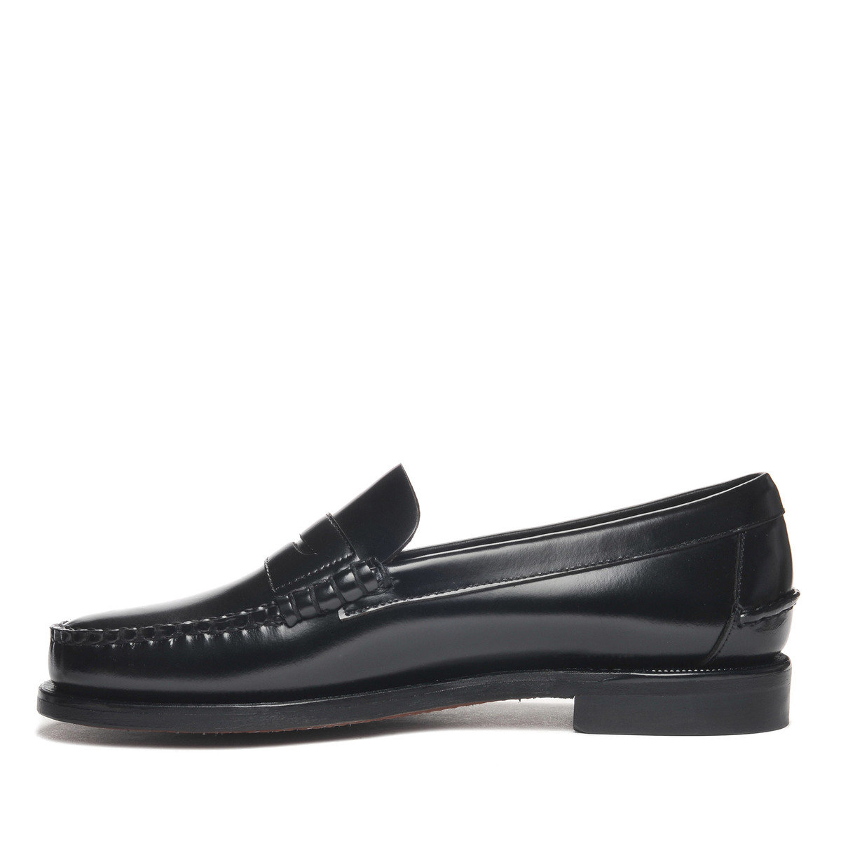 Mens Classic Dan Leather Loafer Black - Mens Sebago® Shoes