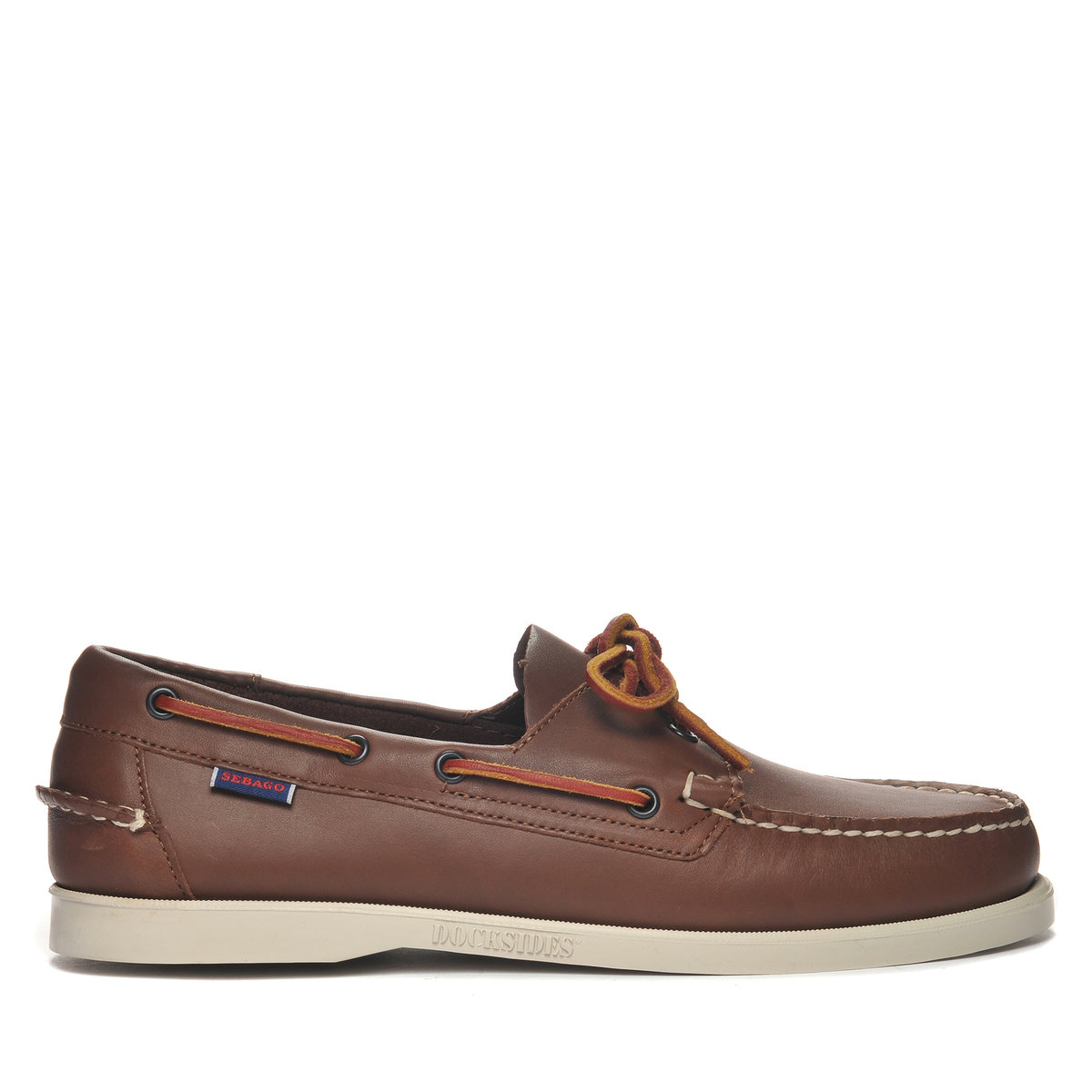 Mens Dockside Portland Leather Boat Shoe Brown - Mens Sebago® Shoes