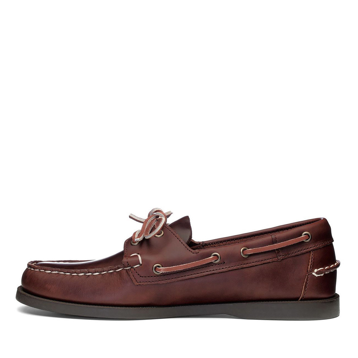 Mens Dockside Portland Leather Boat Shoe Brown Gum - Mens Sebago® Shoes