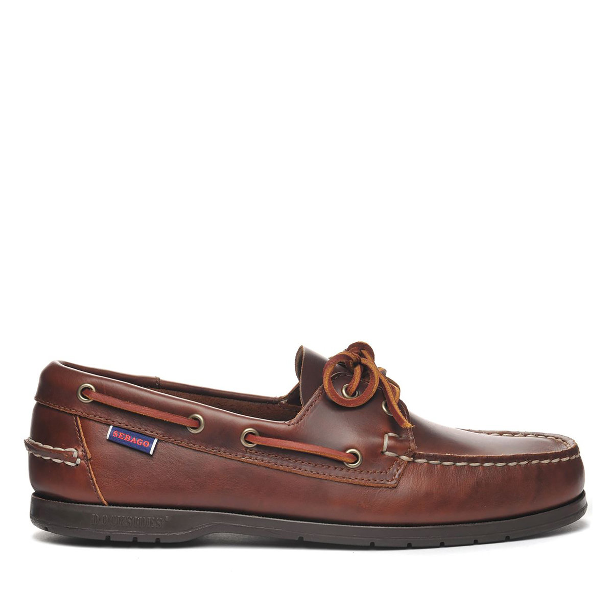 Mens Endeavor Waxed Leather Boat Shoe Brown Gum - Mens Sebago® Shoes
