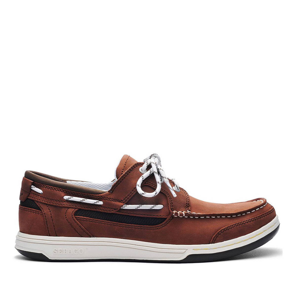 Mens Triton Leather Boat Shoe Brown _ Dk Brown - Mens Sebago® Shoes
